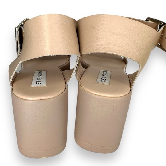 Steve Madden Lake Wedge Sandal Leather Lugged Shoe Women's Size 41 (9.5) - Picture 3 of 10